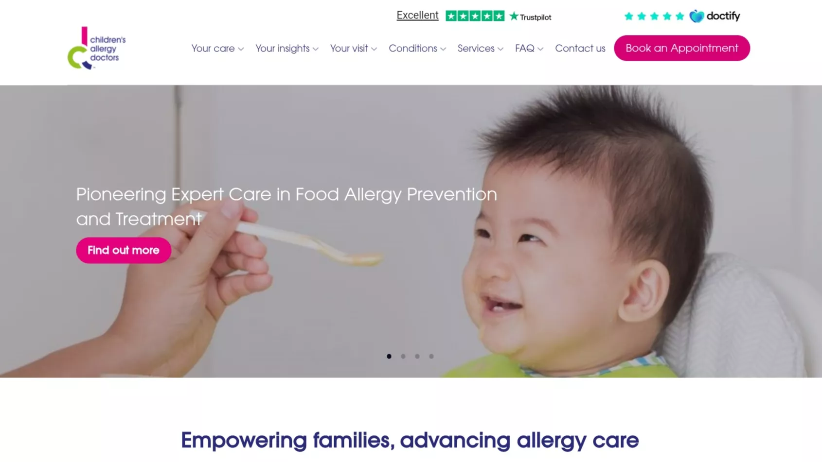 Paediatric Allergy Specialist Clinic SEO Case Study